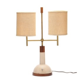 attributed George Nelson (American, 1908-1986), Rare Student Table Lamp