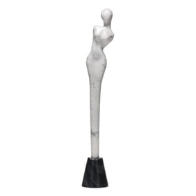 Tim Rider (NC, b. 1946), Abstract Marble Sculpture of a Woman