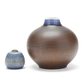 Two Danish Pottery Vases, Jacob Bang and Eigil Henriksen