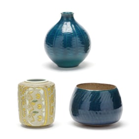 Royal Copenhagen, Three Small Vases