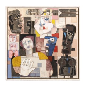 Christoph Kiefhaber (Austrian, b. 1941), Im Haus Der Puppenmütter