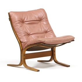 Ingmar Relling (Norway, 1920-2002), Leather and Beech Siesta Chair