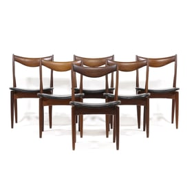 Kurt Østervig (Denmark, 1912-1986), Set of Six Danish Modern Teak Chairs