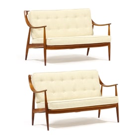 Peter Hvidt & Orla Mølgaard-Nielsen, Pair of "Two-Seater" Teak Sofas