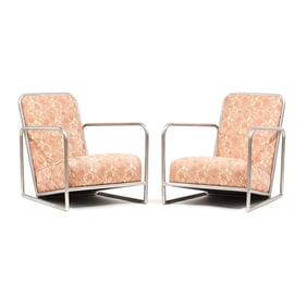 Attributed Adrienne Gorska (Polish, 1899-1969), Pair of Lounge Chairs