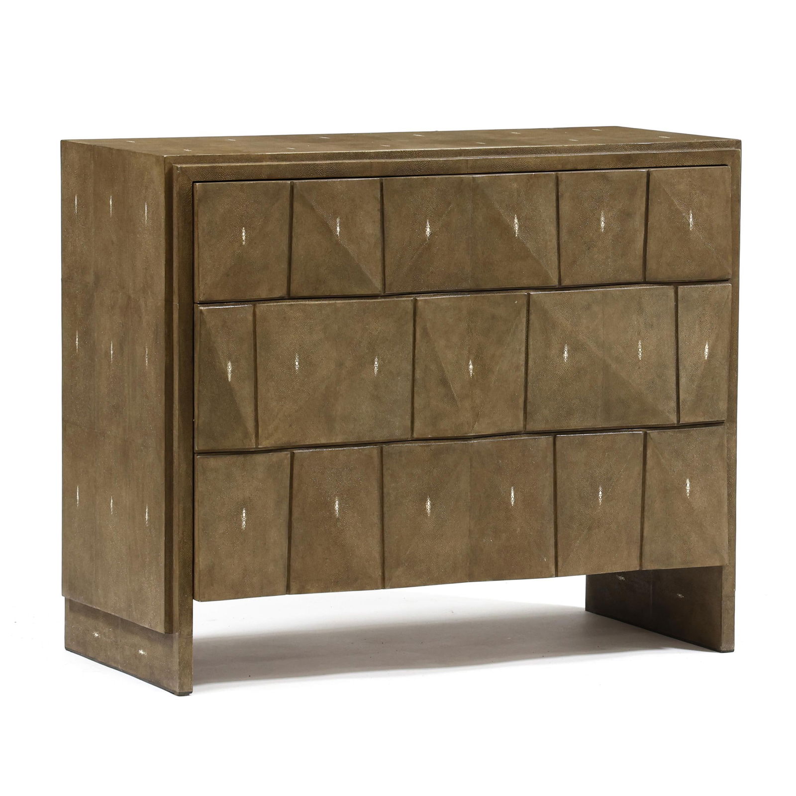 R&Y Augousti, Shagreen Wrapped  Rhomboid  Chest of Drawers (1 of 7)