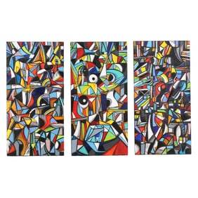 Amaechi Raphael Okigbo (Nigerian-American, b. 1967), DMC Triptych