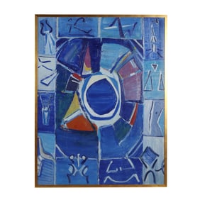 Daniel Clesse (French, 1932-2016), Large Abstract Geometric Composition