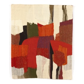 Anita Wolfenden (Swedish-American, b. 1942), Red Terrain Tapestry