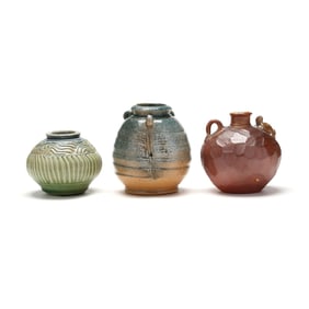 Cynthia Bringle (Penland, NC), Three Art Pottery Vessels