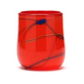 Joe Neilander (NC), Red Art Glass Cup