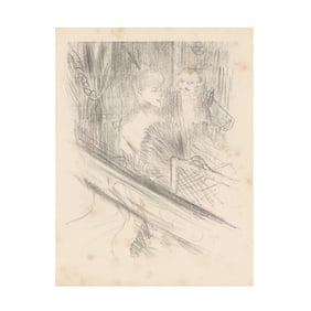 Henri de Toulouse-Lautrec (French, 1864-1901), Le Baron Moise (La Loge)