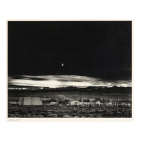 Ansel Adams (American, 1902-1984), Moonrise Over Hernandez, New Mexico