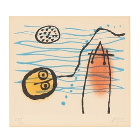 Joan Miró (Spanish, 1893-1983), Plate 8 from La Bague d'Aurore Suite