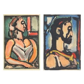 Georges Rouault (French, 1871-1958), Les Fleurs du Mal (Two Works)