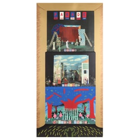David Hockney (British, b. 1937), A French Triple Bill 1982 (Metropolitan Opera)