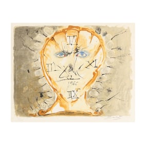Salvador Dalí (Spanish, 1904-1989), Self-Portrait Sundial