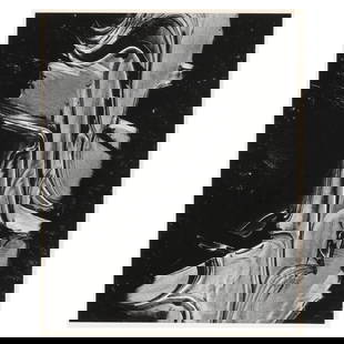 Brett Weston (American, 1911-1993),  Ice Forms, Oregon: Brett Weston (American, 1911-1993), Ice Forms, Oregongelatin silver print, 1974, pencil signed and dated to mount, matted and framed. Image size 9 3/4 x 7 3/4 in.; Frame dimensions 16 1/2 x 14 1/4 in.