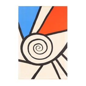 Alexander Calder (American, 1898-1976), Spiral Rouge et Bleu