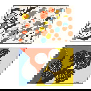 Alexander Calder (American, 1898-1976),  Spring Carnival  /  Autumn  (Two Works): Alexander Calder (American, 1898-1976), Spring Carnival / Autumn (Two Works)each a lithograph in colors, both bearing printed signature and date "Calder '69" at lower right, published by The Collector
