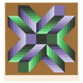 Victor Vasarely (French/Hungarian, 1906-1997), Mata Fem