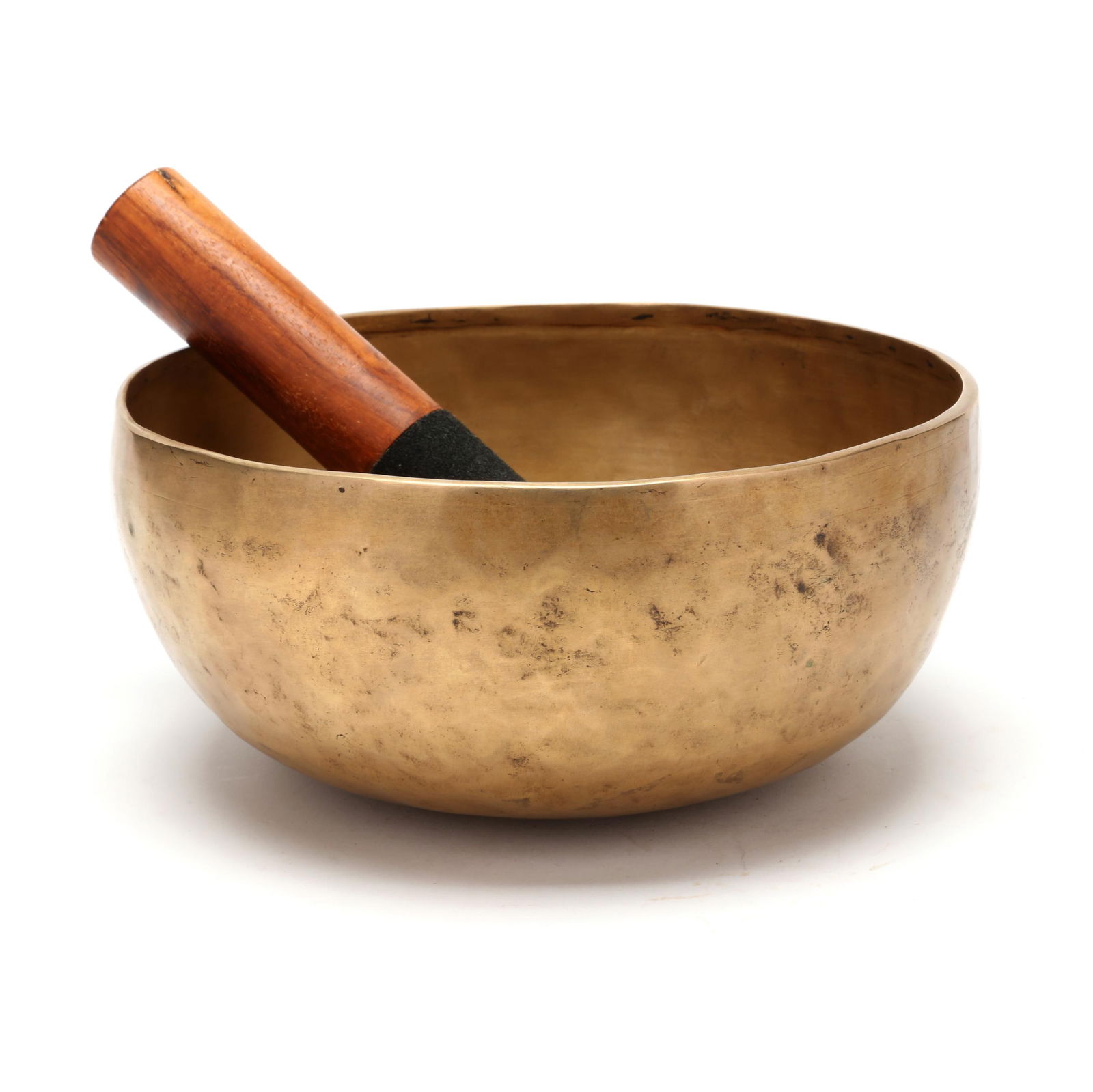 A Southeast Asian Hammered Brass Singing Bowl (1 of 5)