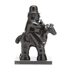 after Fernando Botero (Colombian, 1932-2023), Man on Horseback