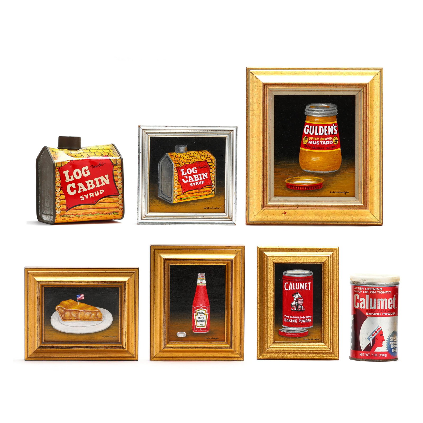 Charles Wehringer (American, 20th Century), Five Miniature Americana Paintings (1 of 8)