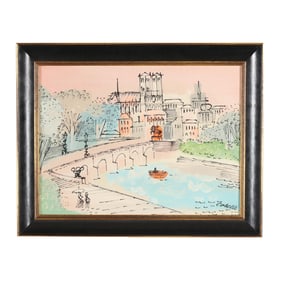Charles Cobelle (French, 1902-1998), Along the Seine