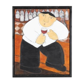 Hanne Holze (German), Man with Wine Glass
