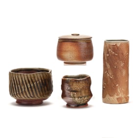 Four Studio Pottery Vessels