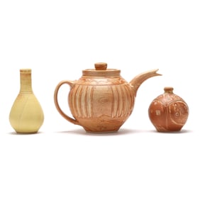 Meredith Lewis (Seagrove, NC) Three Pieces of Whynot Pottery