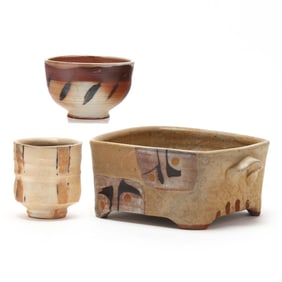 Three Pieces of Abstract Studio Pottery
