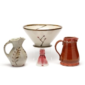 Four Studio Pottery Forms