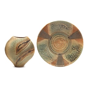 Two Large Studio Pottery Forms