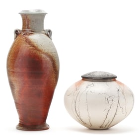 Two Studio Pottery Vessels