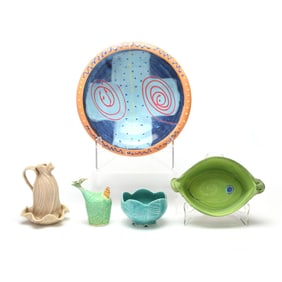 Five Porcelain Vessels, including Lucy Dierks (NC) and Silvie Granatelli (VA)