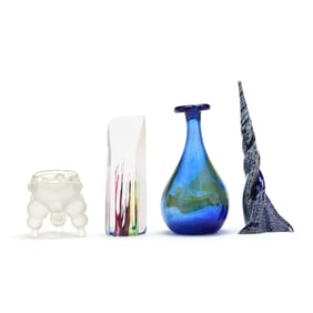 Four Studio Glass Sculptures