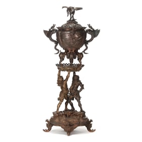 An Important and Rare Japanese Bronze Censer by Miyao Eisuke