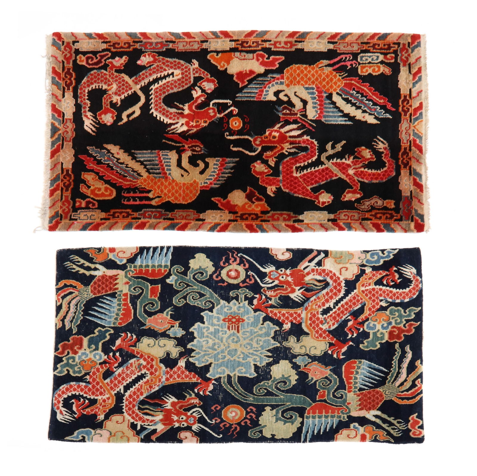 Two Tibetan Dragon Area Rugs (1 of 6)