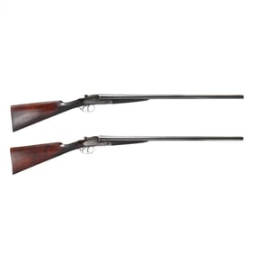 William Evans Matched Pair 12ga Sidelock Ejector Doubleguns with Case