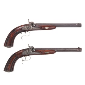 Pair of Joh: Springer Vorm: Nowotny in Wein Dueling Pistols