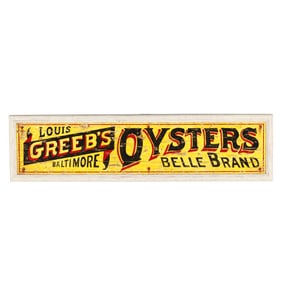 Joe Seme (NC, b. 1946),  Greeb's Oysters