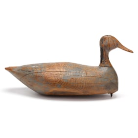 Ike O'Neal (NC, 1865-1954), Rare Hen Roothead Pintail