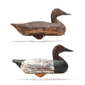 Purnell Curles (NC, 1906–1997), Pair of Canvasbacks