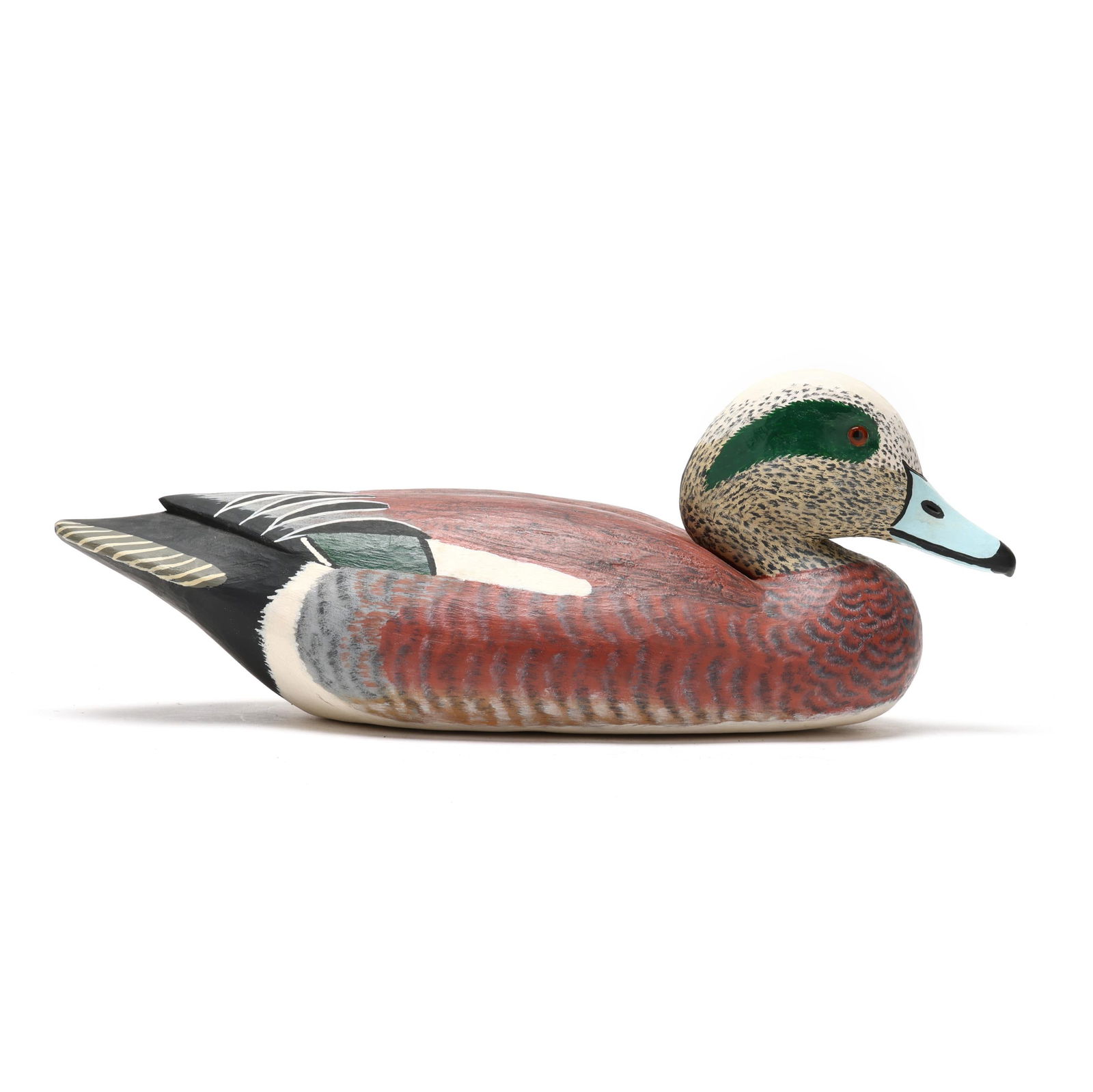 Laurent Verdin (LA, 1909-1991), Widgeon: Laurent Verdin (LA, 1909-1991), WidgeonFala, Louisiana, circa 1970s, carved and painted wood, glass eyes. Length 15 in. Additional high-resolution photos are available at www.lelandlittle.com