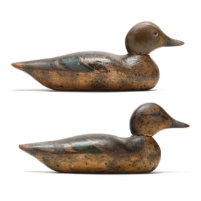 Mason Factory, (MI, 1896 - 1924), Standard Grade Pair of Teal