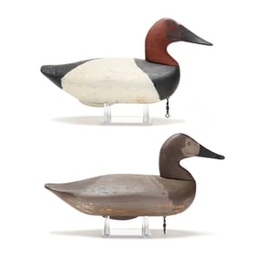 Sam Barnes (MD, 1857-1926), Pair of Canvasbacks