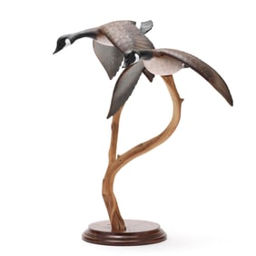 William Veasey (MD, 1932-2022), Pair of Flying Geese