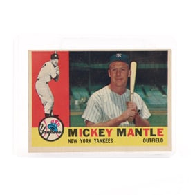 1960 Topps Mickey Mantle Baseball Card